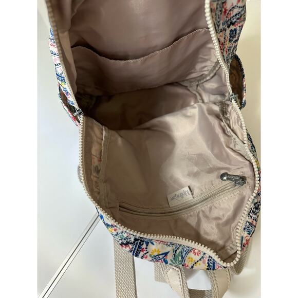 Kipling medium to small backpack purse floral, 13x8x6, for both girls & women - Picture 10 of 16